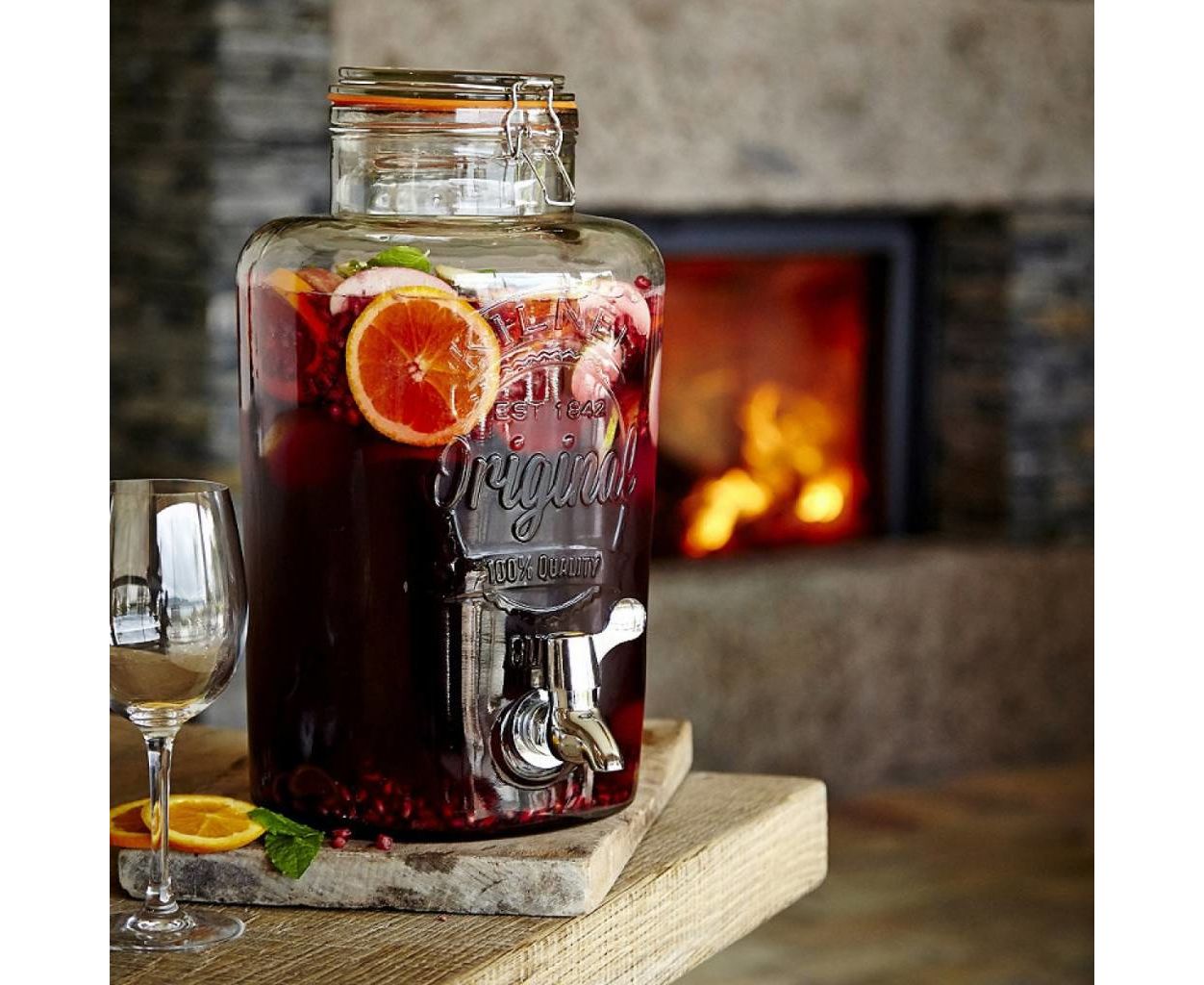 Купить Лимонадник (диспенсер для напитков) с крышкой 5 л, Kilner (арт ...